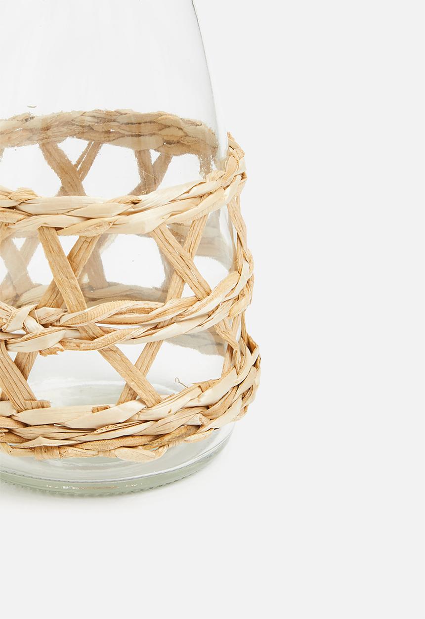 Excellent Houseware - Decanter with rattan