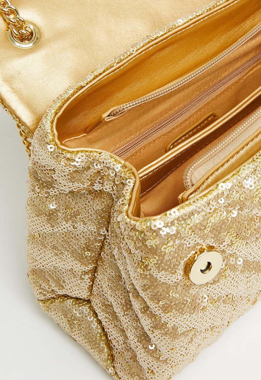 SISSY BOY - Sequin bag - gold