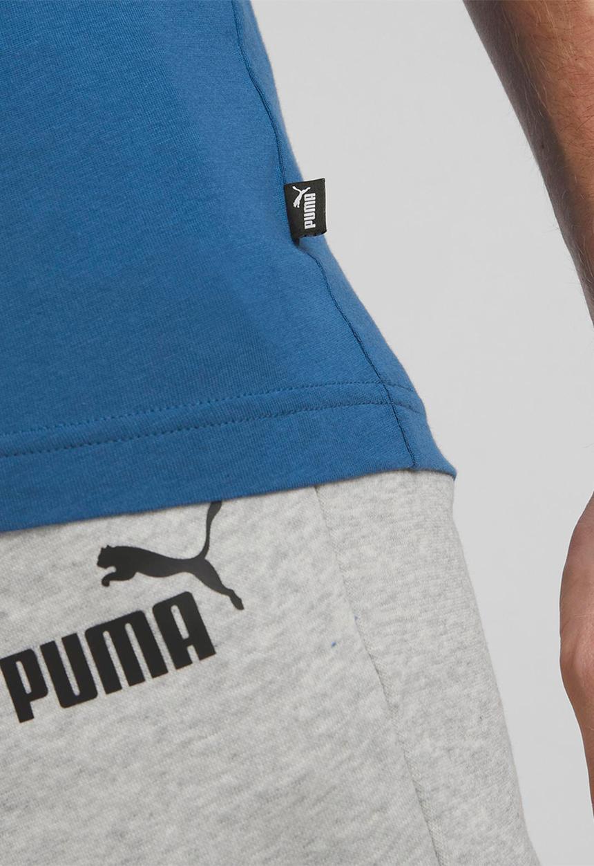 PUMA - Ess+ 2 col logo tee - lake blue