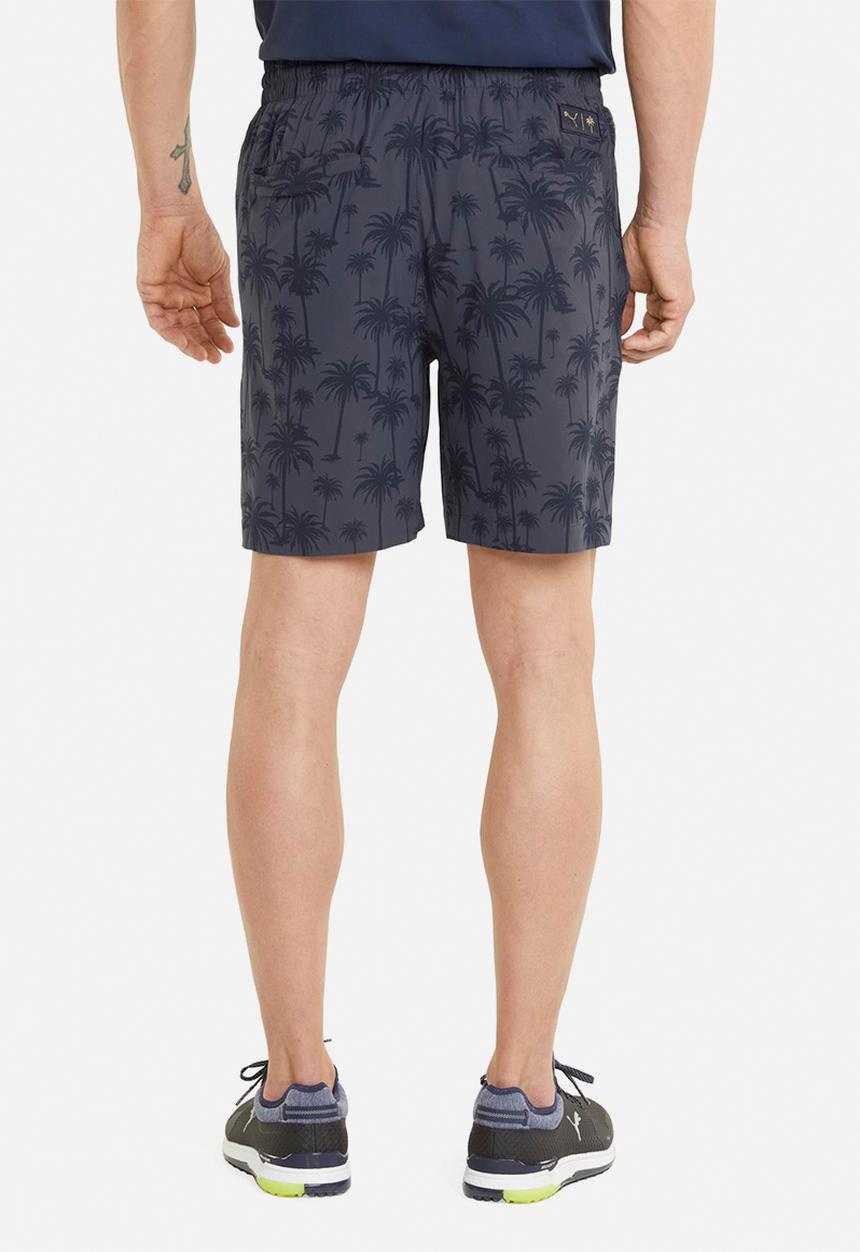 PUMA - PUMA x Palm Tree Crew Palm Golf Shorts - navy blazer