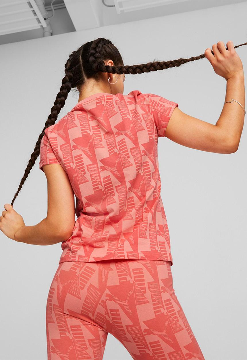 PUMA - Puma power aop tee - salmon