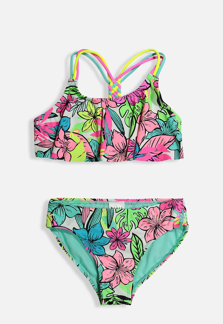 Rebel Republic - Girls printed 2 piece bikini - multi