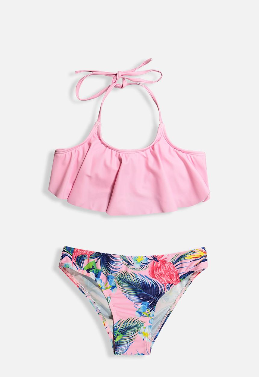 Rebel Republic - Girls 2 piece bikini set - pink
