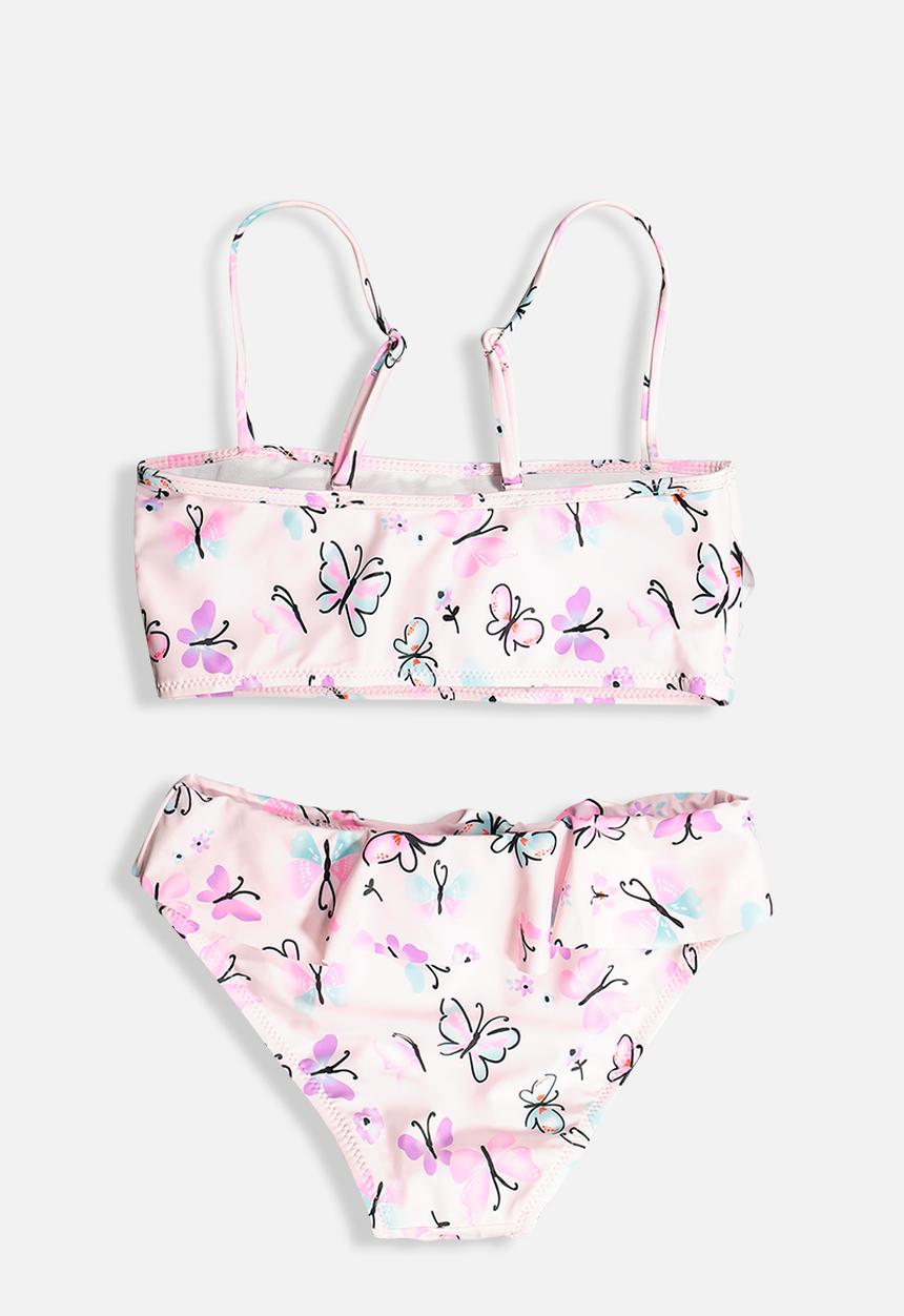 Rebel Republic - Girls butterfly bikini set - pink