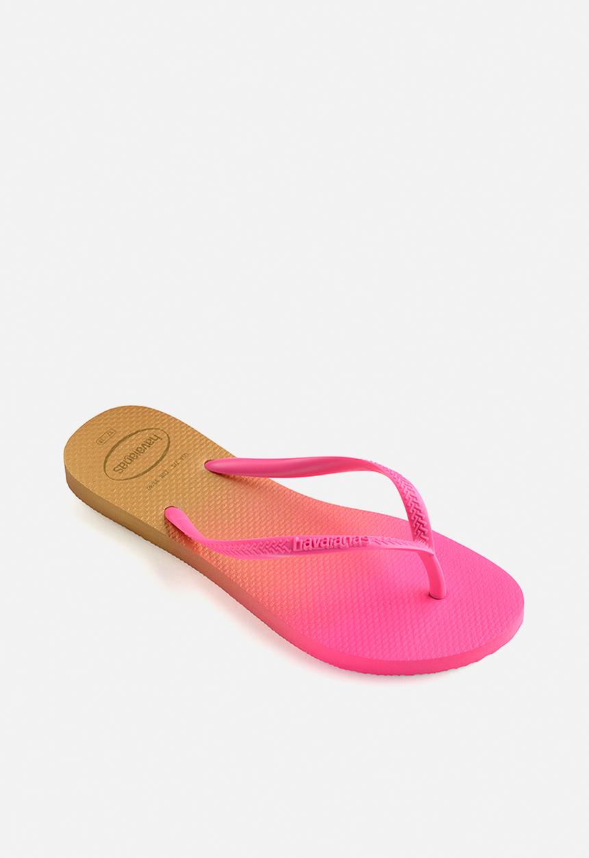 Havaianas - Slim gradient - white/pink flux