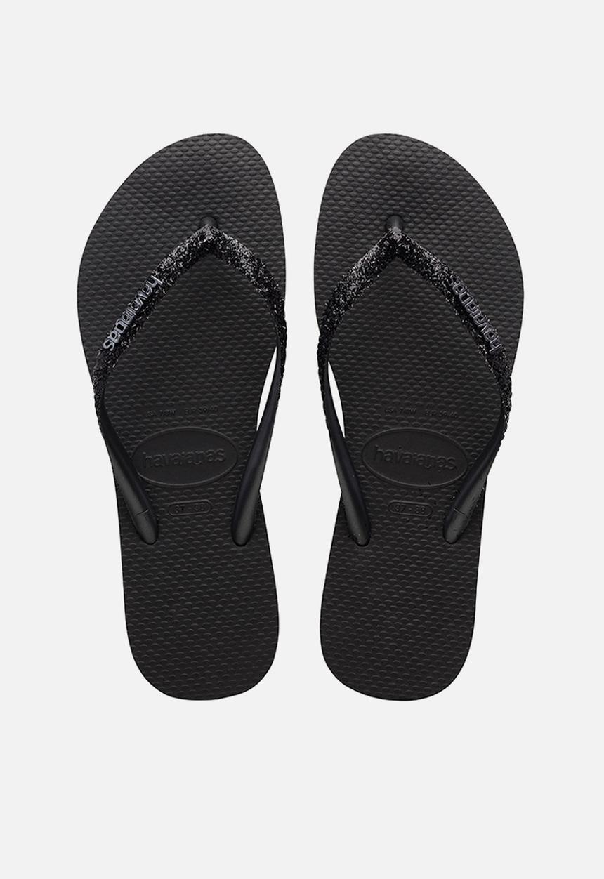 Havaianas - Slim glitter ii - black & dark grey