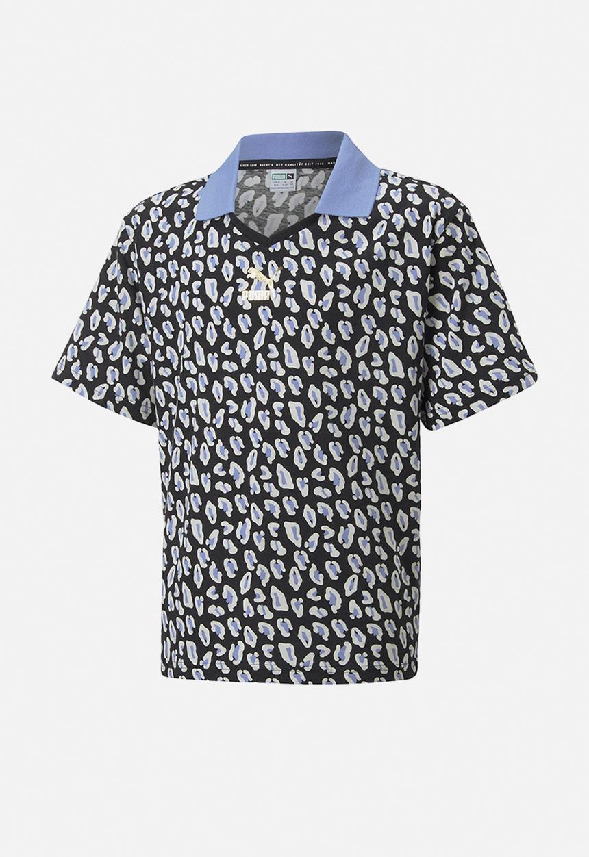 PUMA - Classics 90's prep aop polo g - puma black-aop