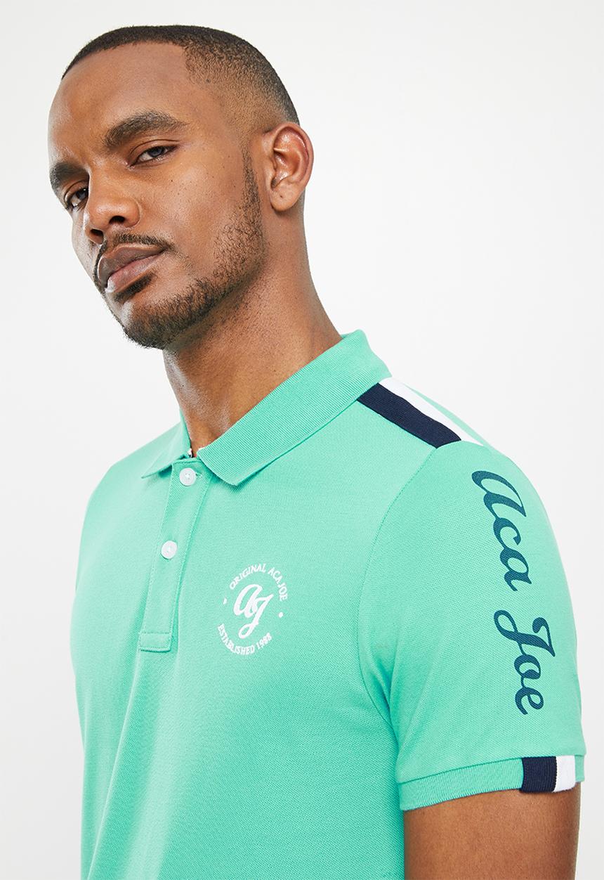 Aca Joe - Aca joe rib panel shoulder golfer - mint