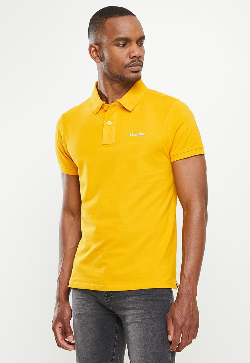Aca Joe - Aca joe small logo embroidery golfer - gold