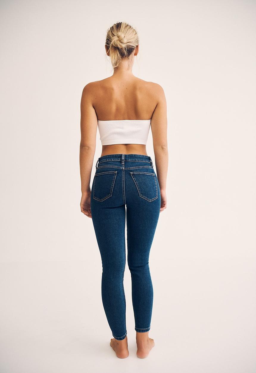 Cotton On - Mid rise cropped skinny jean - cape blue