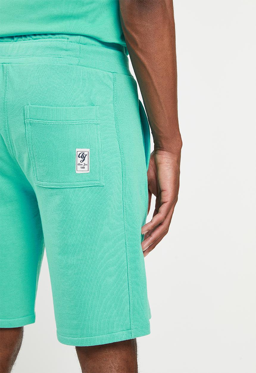 Aca Joe - Aca joe unbrushed fleece elasticated short - mint