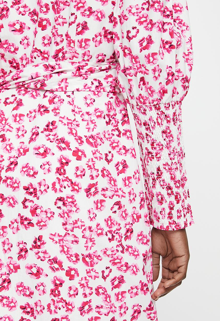 Glamorous - Ladies dress - fuchsia texture ditsy