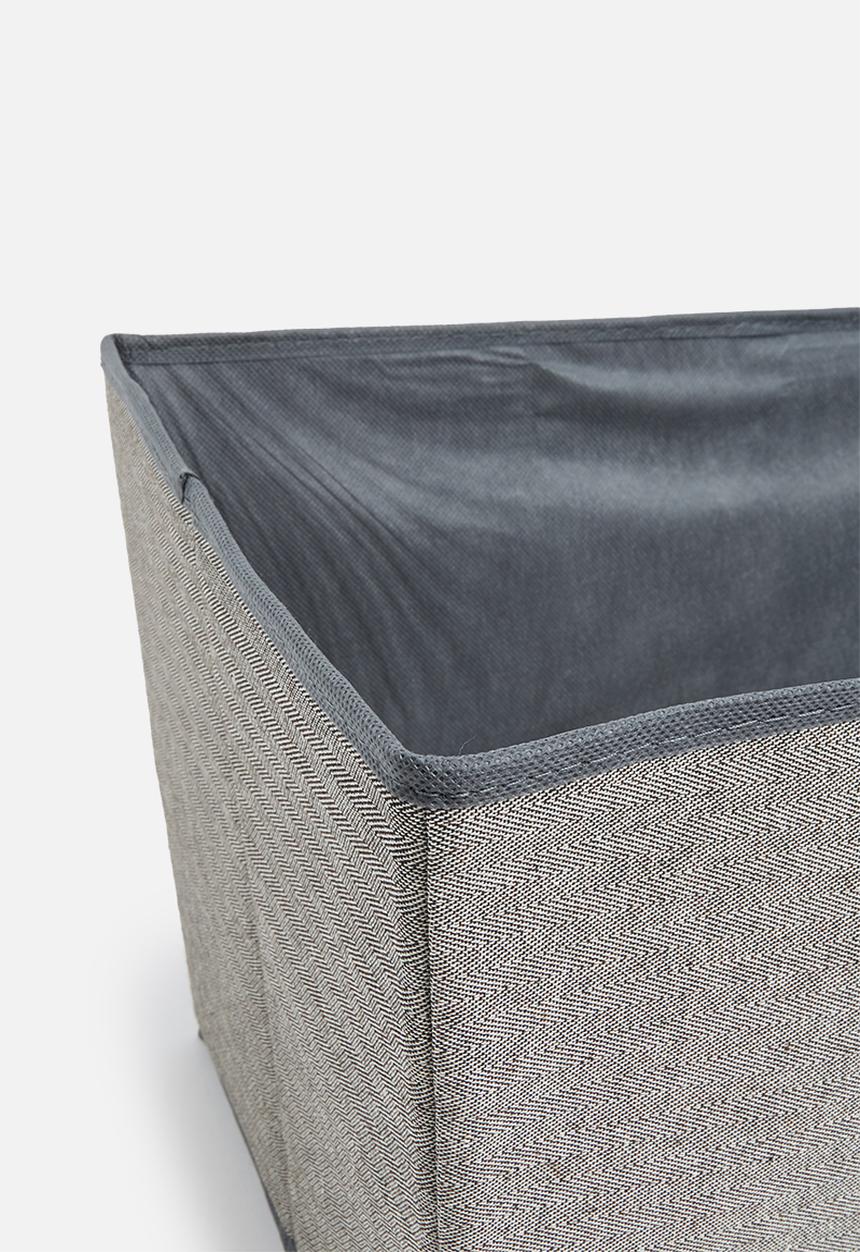 Storage Solutions - Herringbone storage box - grey