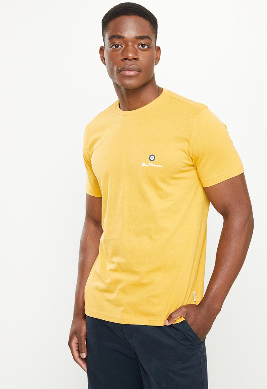 Ben Sherman - Entry tar print crew neck tee shirt - dijon