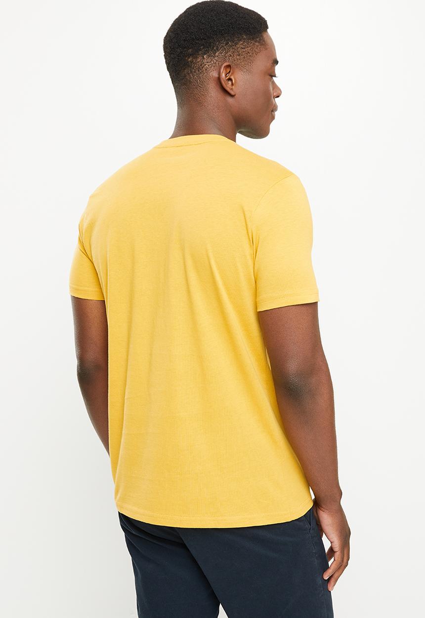 Ben Sherman - Entry tar print crew neck tee shirt - dijon