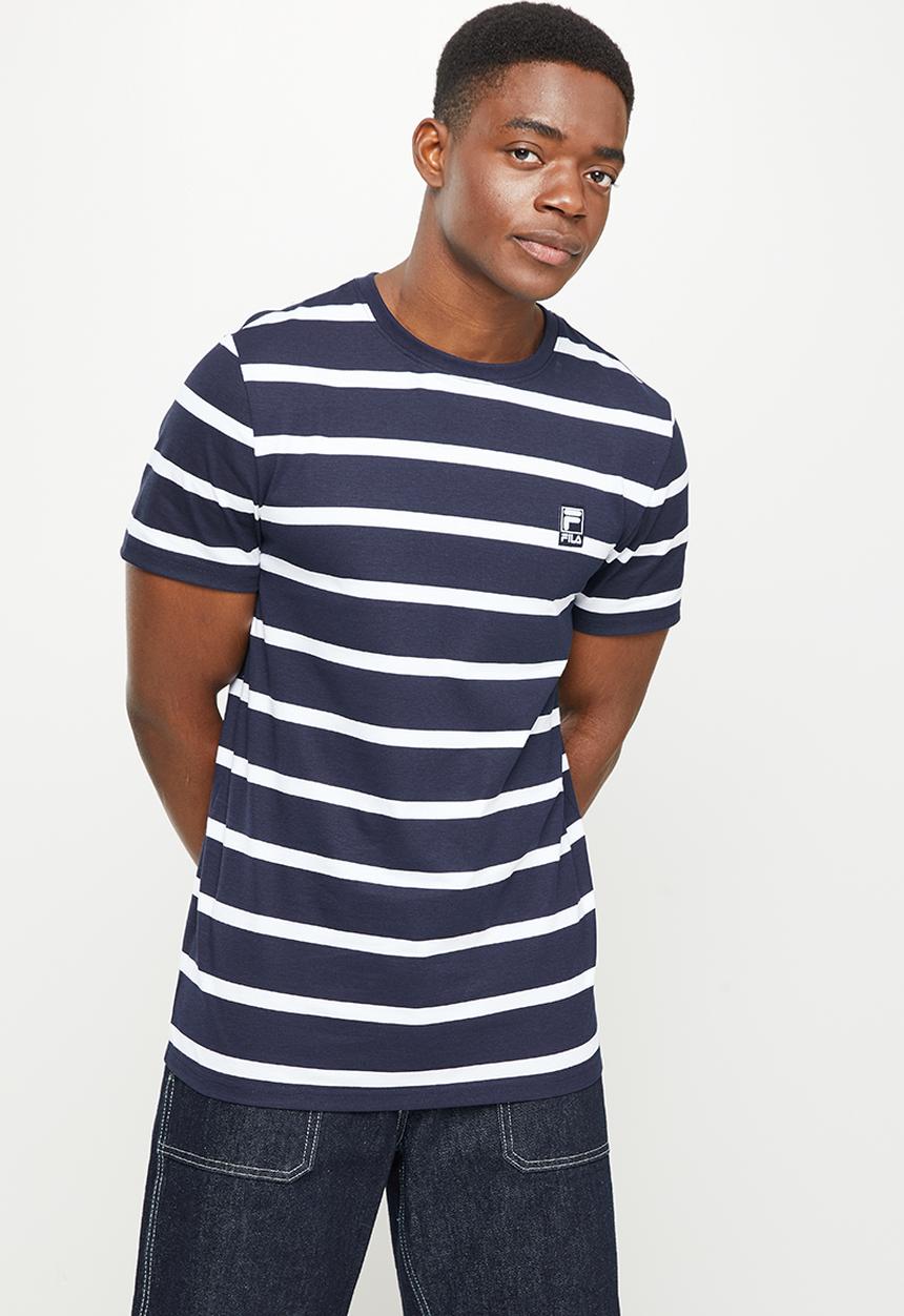 FILA - Donald T-shirt - peacoat & white