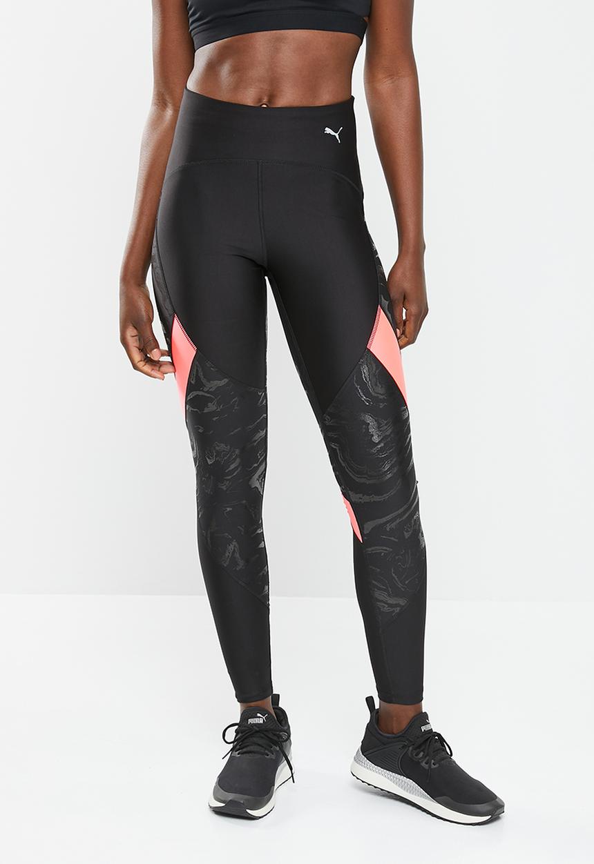 PUMA - Run ultraform high shine aop tight - puma black & sunset glow