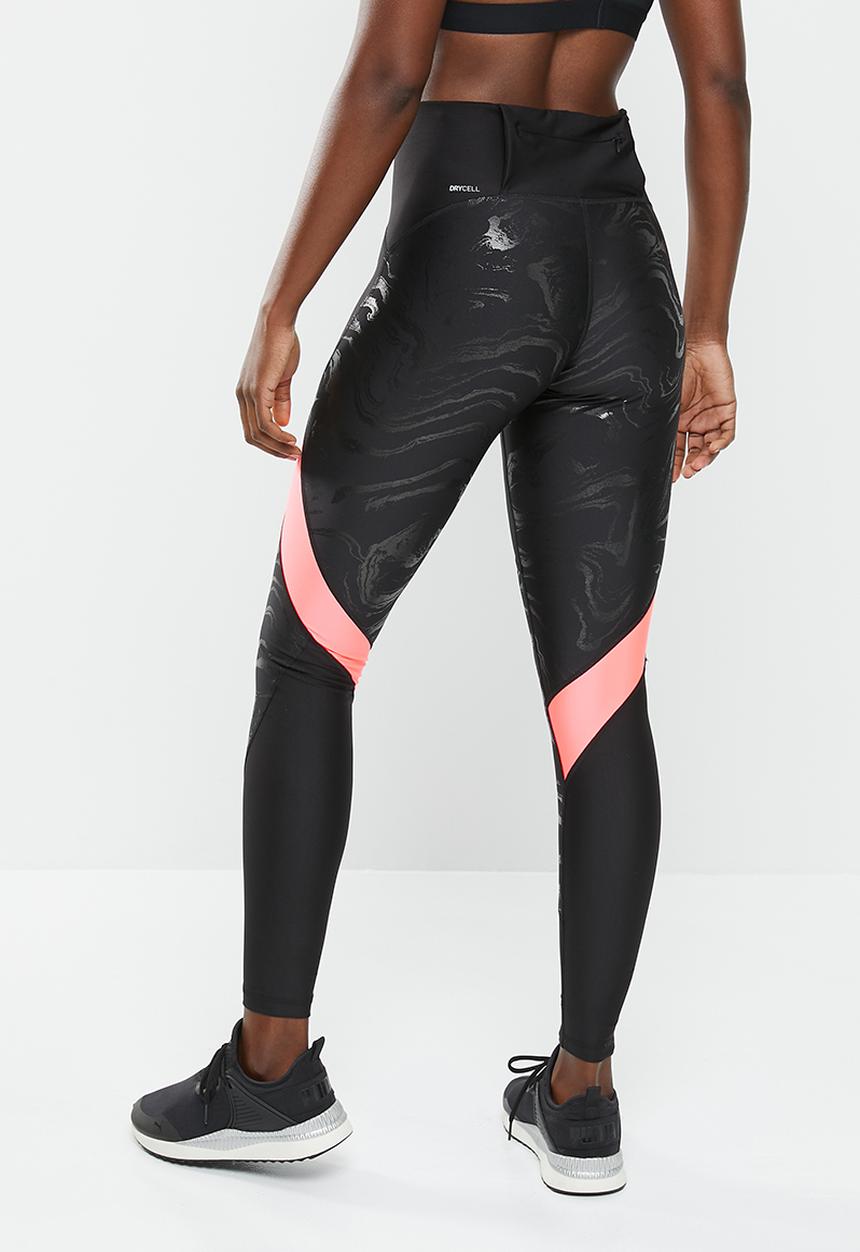 PUMA - Run ultraform high shine aop tight - puma black & sunset glow