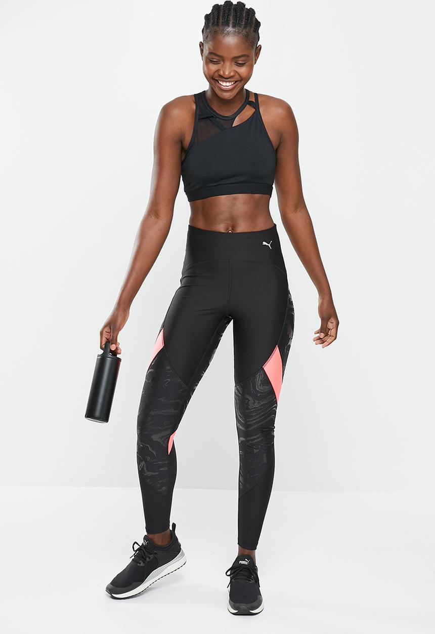 PUMA - Run ultraform high shine aop tight - puma black & sunset glow
