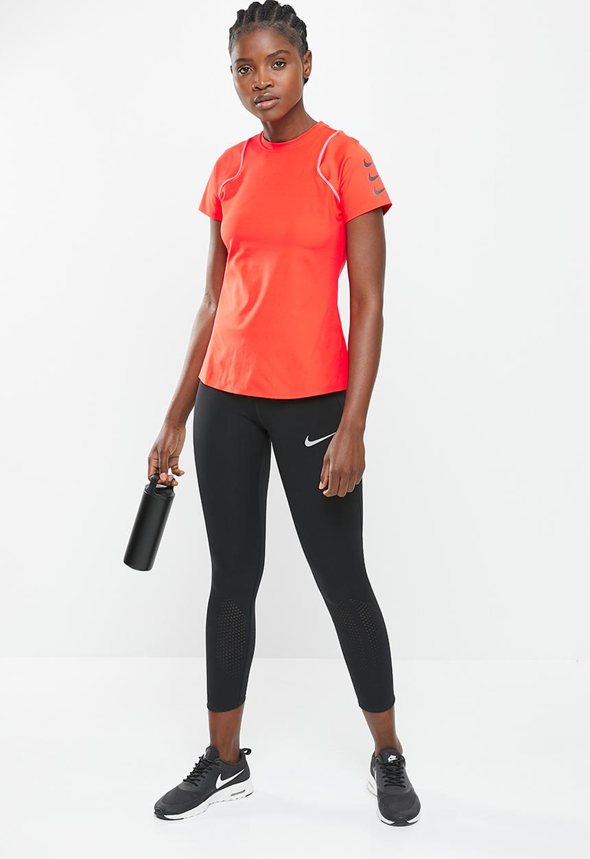 Nike - Woman's Nike df run dvn top short sleeve - light crimson