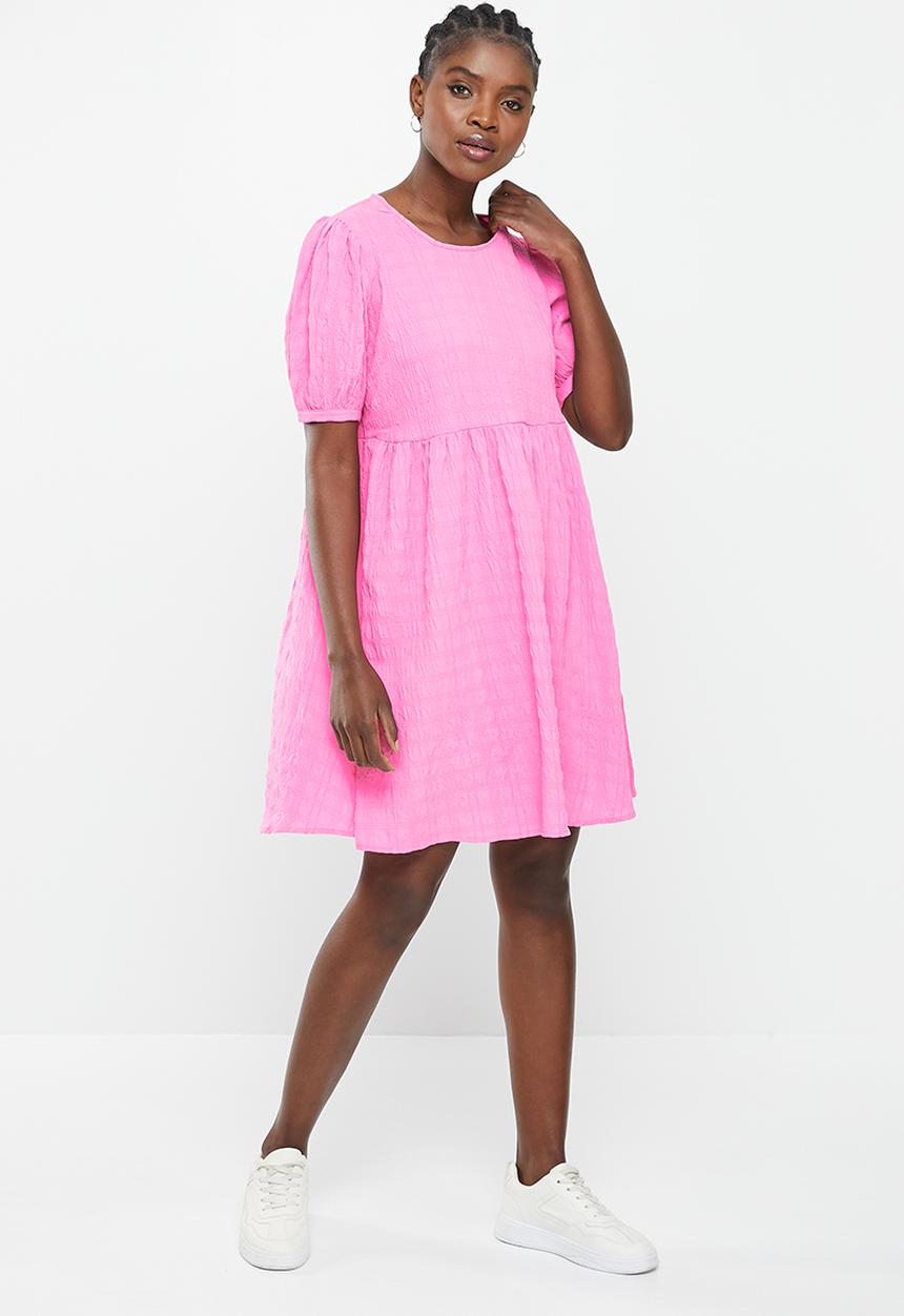 Jacqueline de Yong - Joy 2/4 above knee dress - fuchsia pink