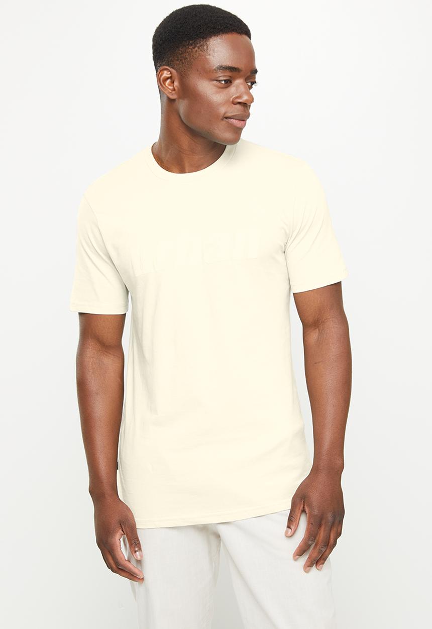 urban° - Urban high square branded tee - oyster mushroom