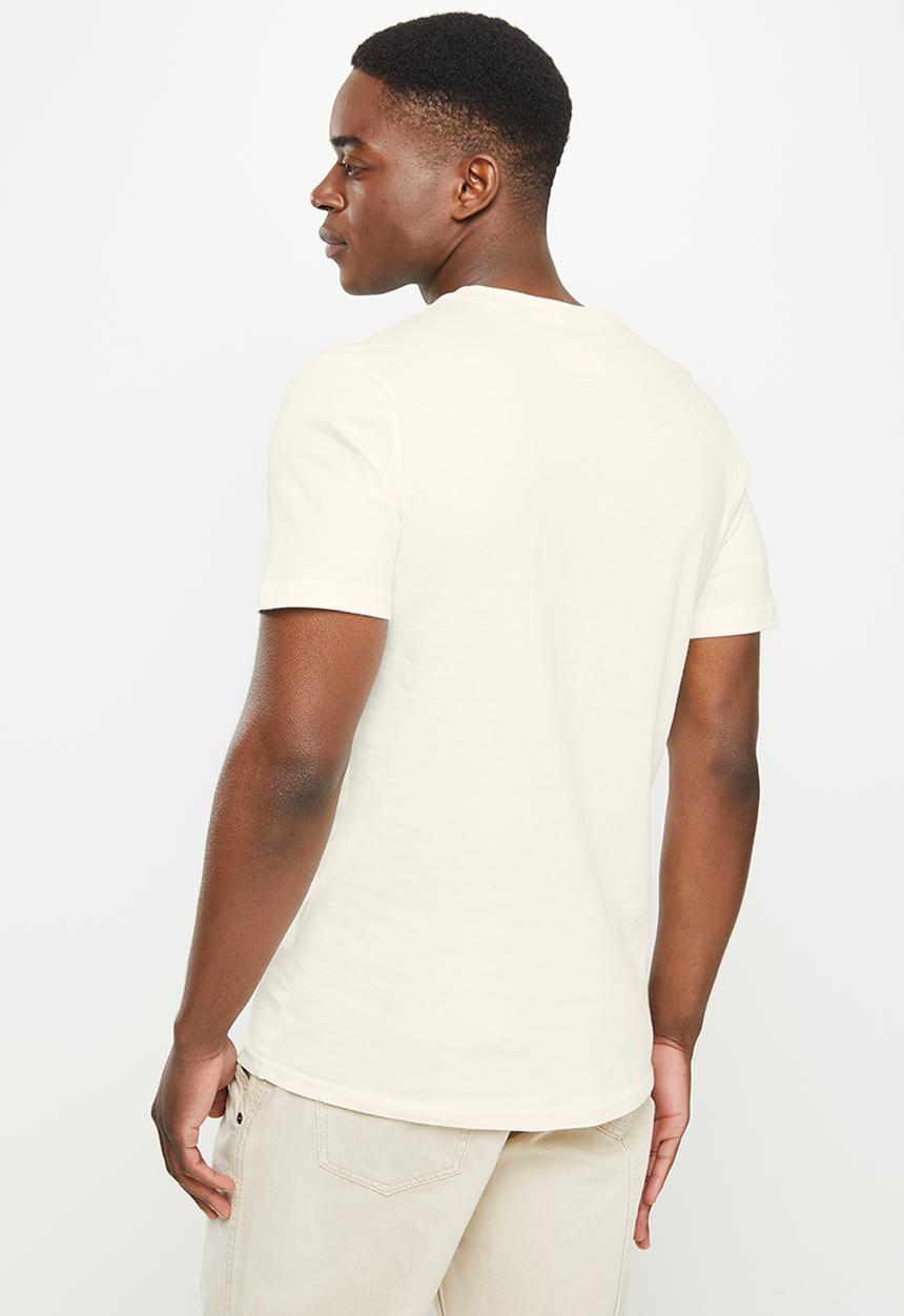 urban° - Urban high square branded tee - bone