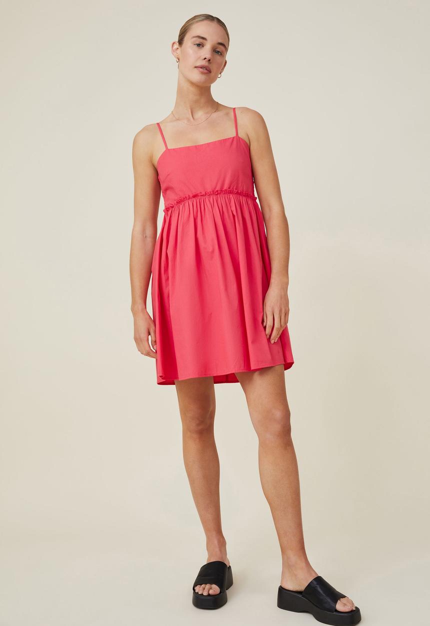 Cotton On - Piper strappy mini dress - happy pink