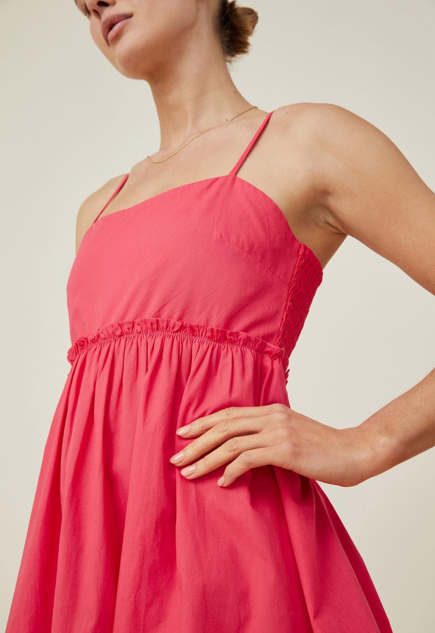 Cotton On - Piper strappy mini dress - happy pink