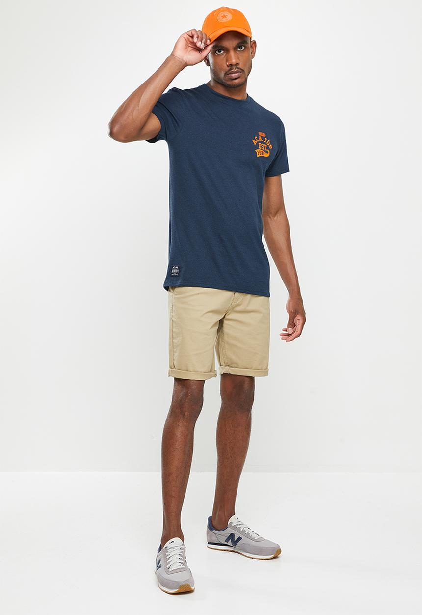 Aca Joe - Aca joe crew tee short sleeve - dress blue