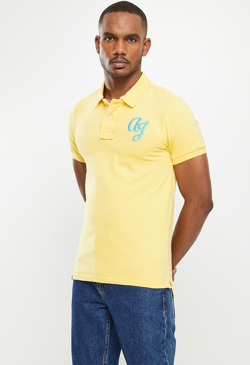 Aca Joe - Aca joe big logo - sustainable golfer - popcorn yellow