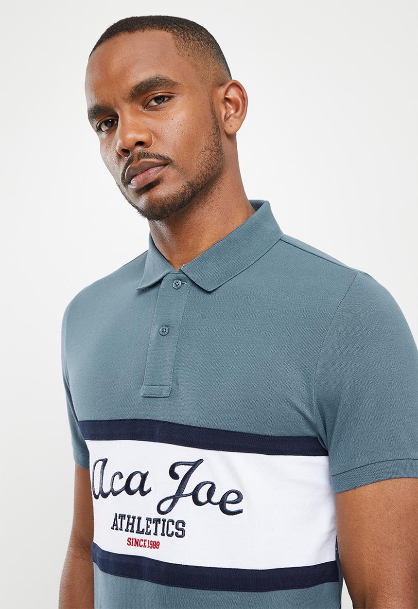 Aca Joe - Aca joe chest panel golfer - blue