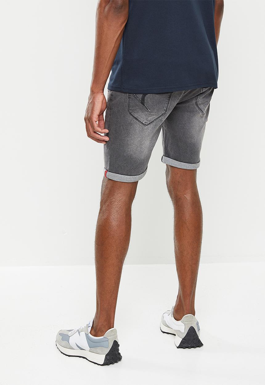 Aca Joe - Aca joe stretch denim roll up  short - medium grey