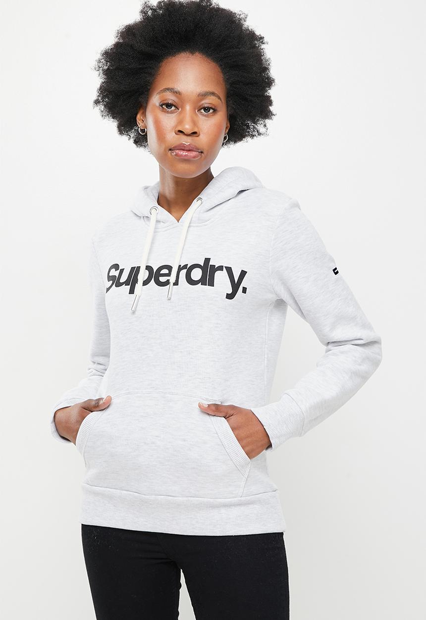 Superdry. - Cl hoodie - grey marl