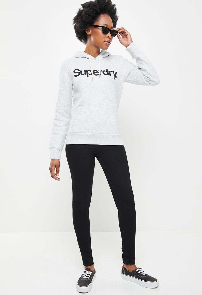 Superdry. - Cl hoodie - grey marl