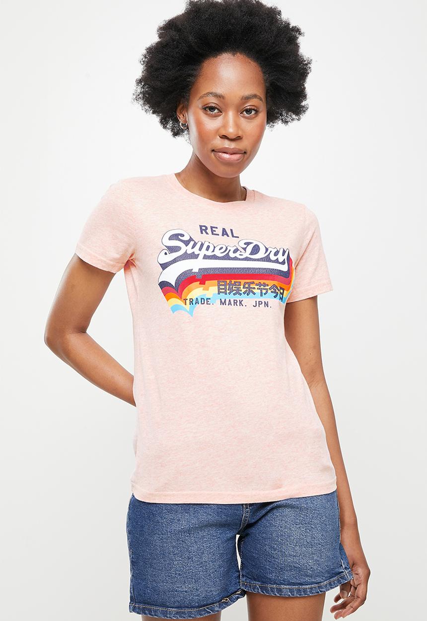 Superdry. - Vl tee - pink