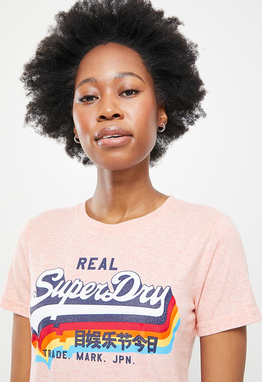 Superdry. - Vl tee - pink