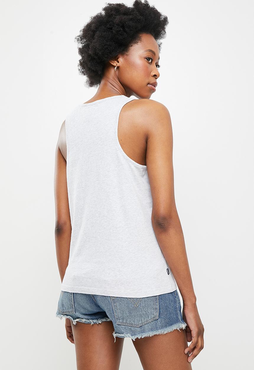 Superdry. - Vintage logo vest - grey marl