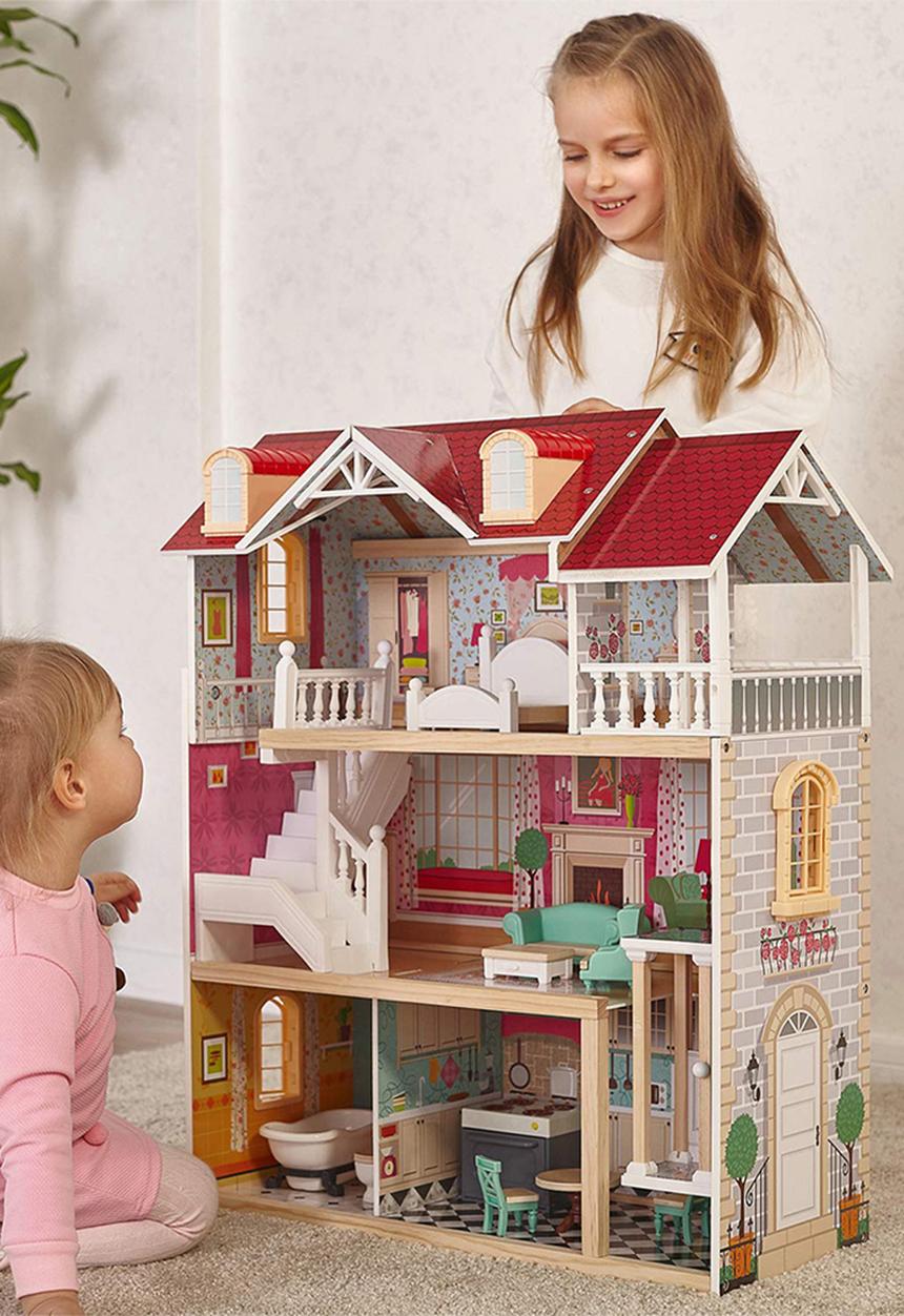 Country estate doll house - furnished