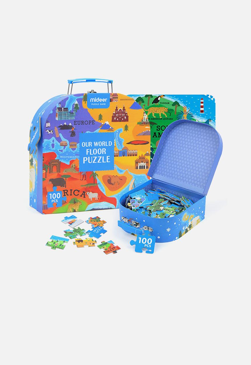 Greenbean Learning - Gift box puzzle - our world - 100pcs