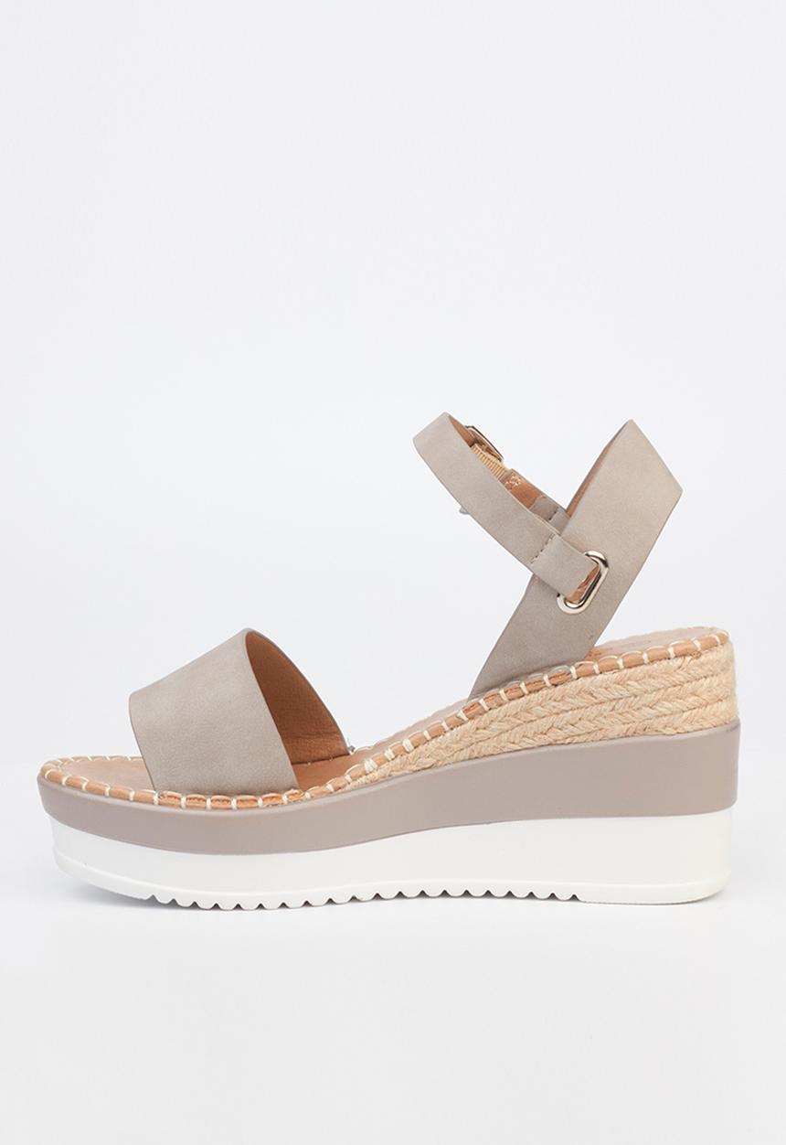 Miss Black - Wild4 wedge heel - grey