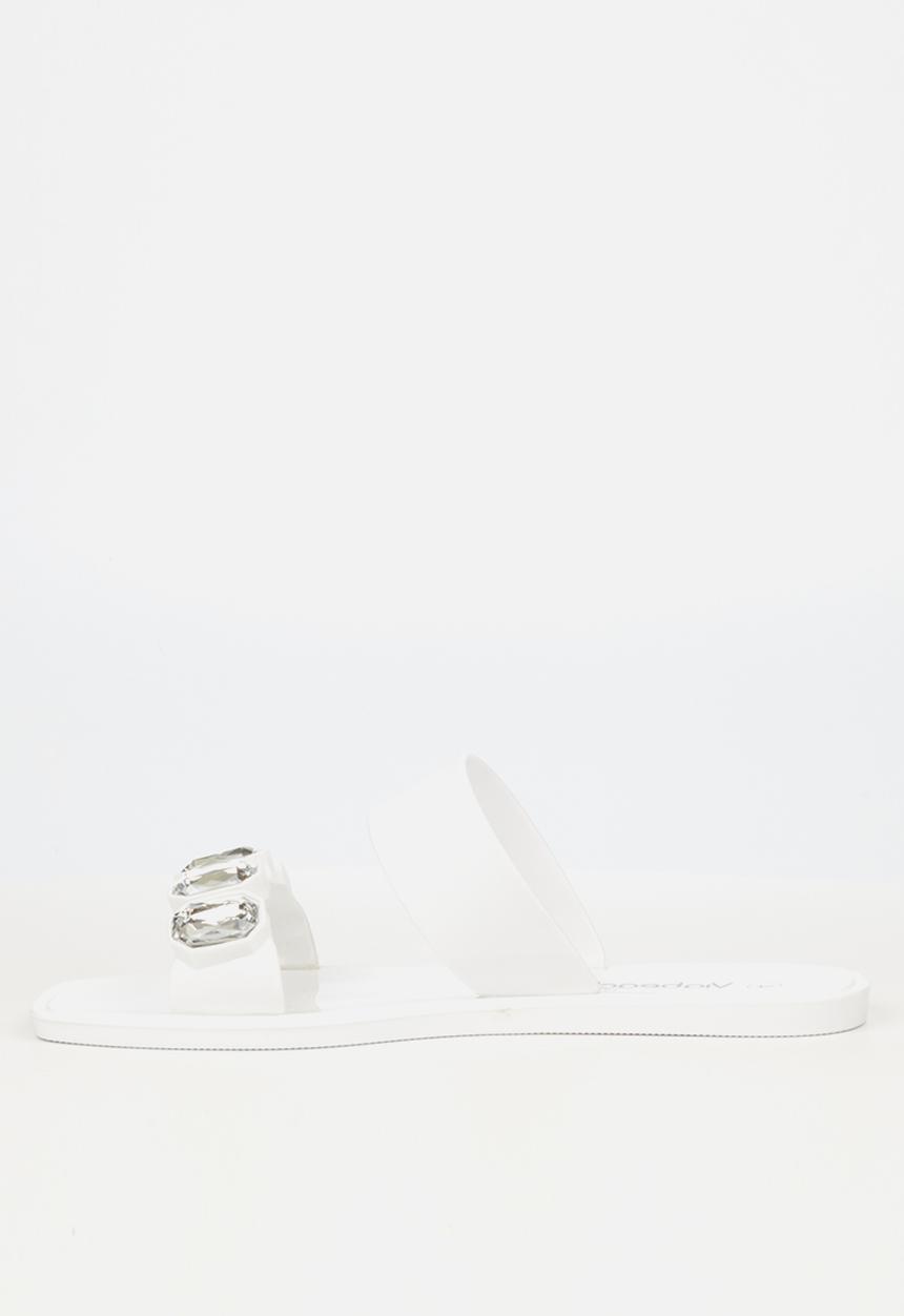 Viabeach - Thanos 1 double strap slide - white