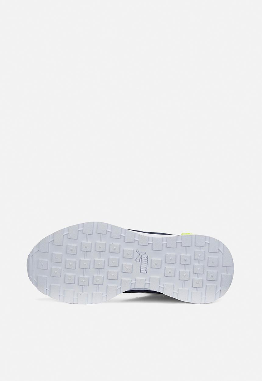 PUMA - Graviton jr - peacoat-puma white-light lime