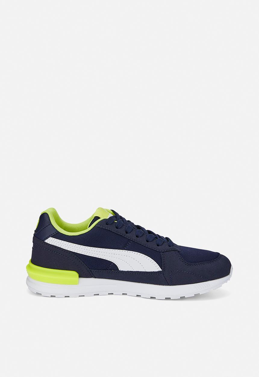 PUMA - Graviton jr - peacoat-puma white-light lime
