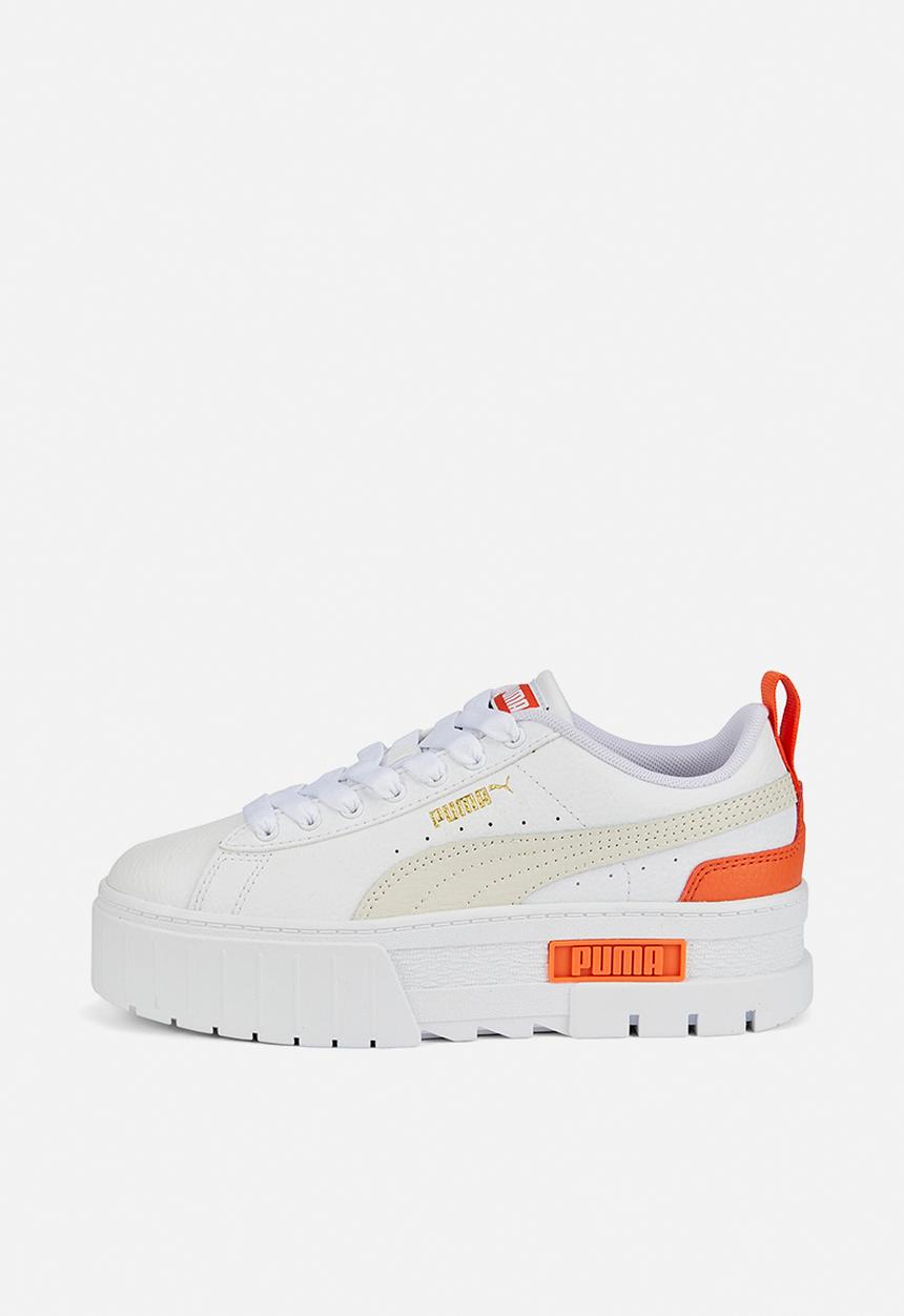 PUMA - Mayze lth jr - puma white-vaporous gray