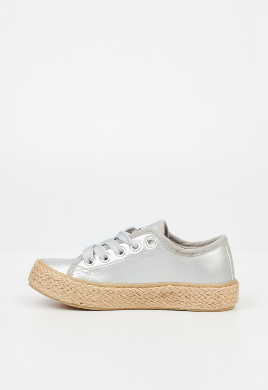 Little Miss Black - G-quebec sneaker - silver