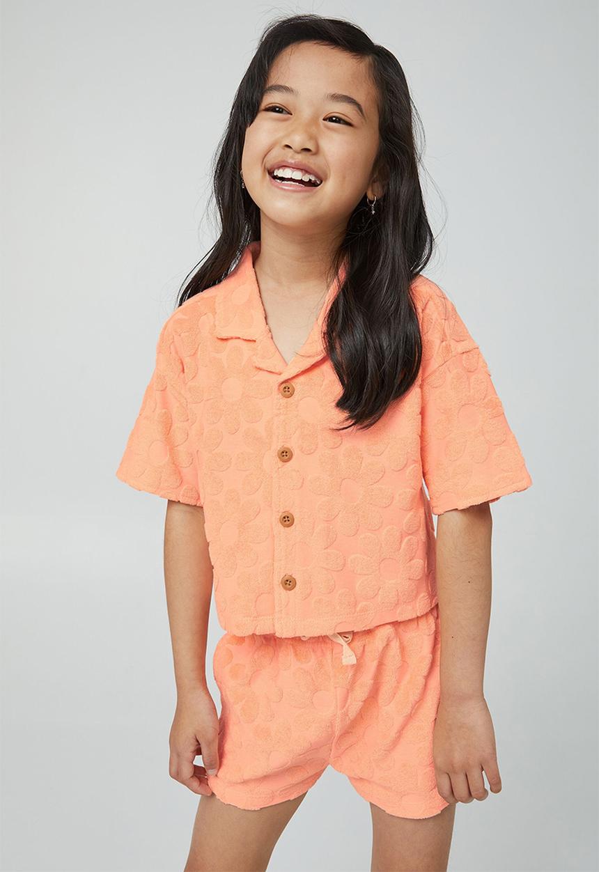 Cotton On - Elle slouched shirt - tropical orange