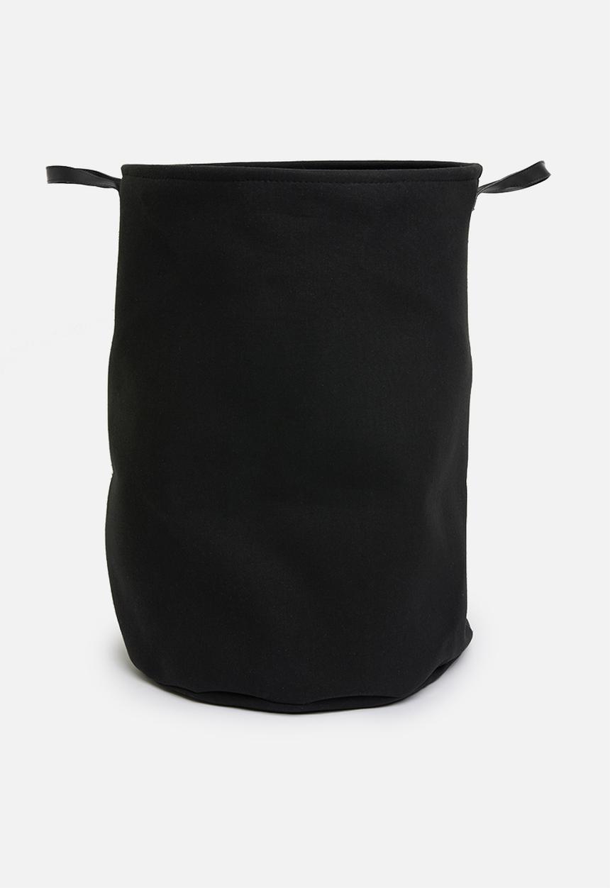 Sixth Floor - Lin bonded-linen laundry storage bag - black