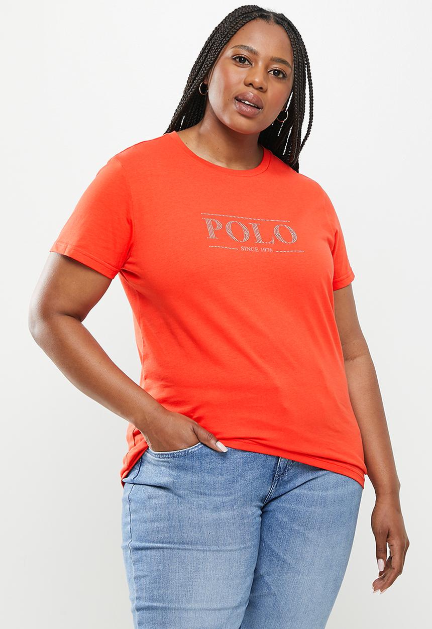 POLO - Plus haiden short sleeve nailhead logo tee - orange