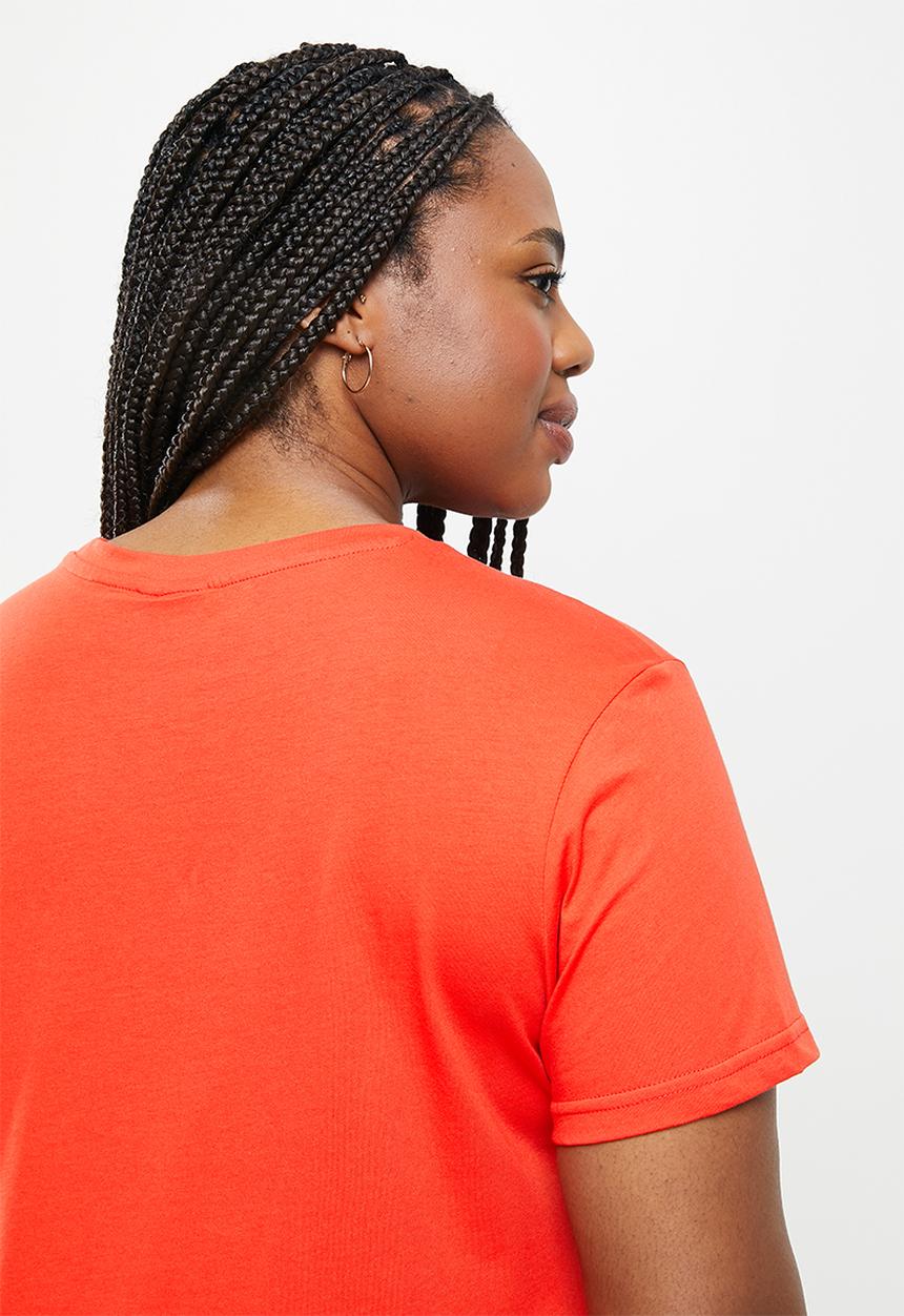 POLO - Plus haiden short sleeve nailhead logo tee - orange